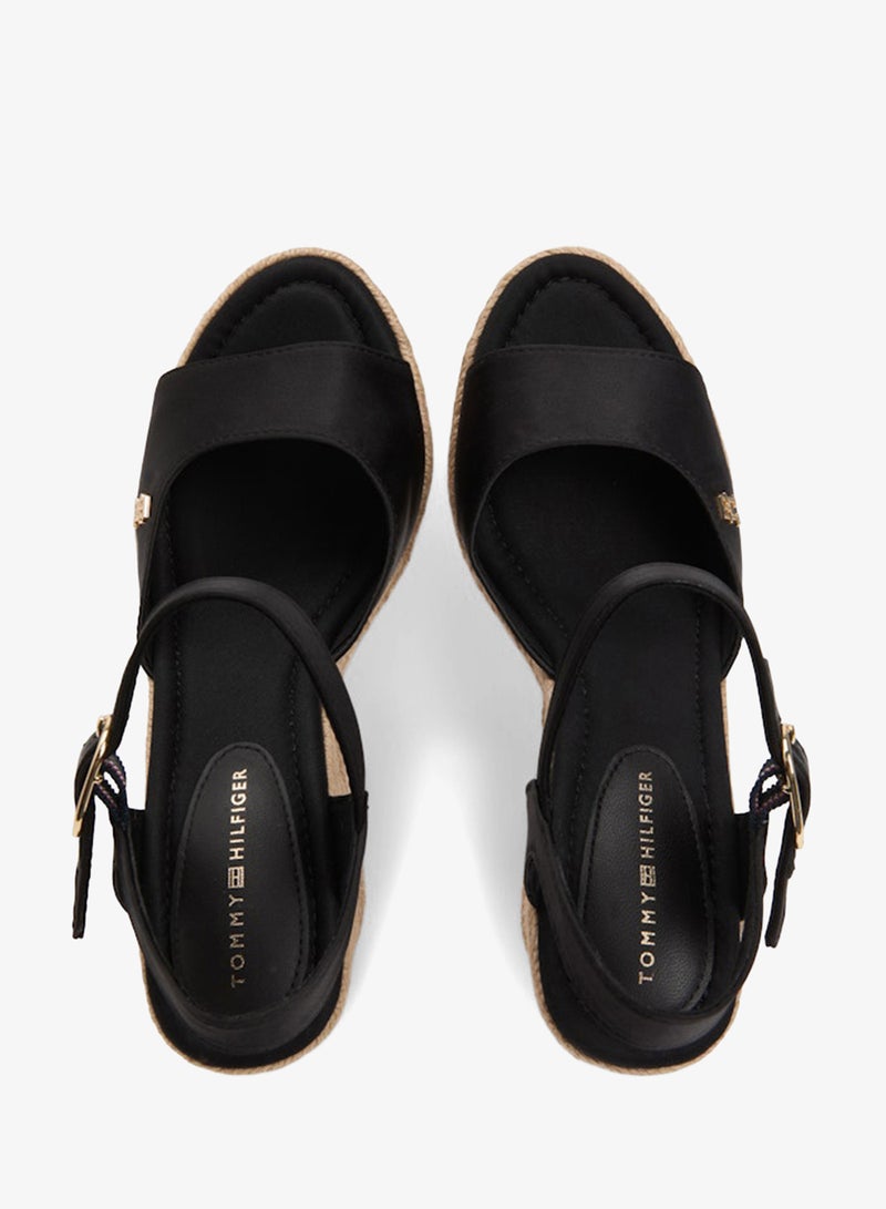 TOMMY HILFIGER Satin TH Monogram Wedge Espadrilles - Image 5
